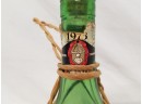 Vintage Melini Chianti Wicker Wrapped Glass Wine Bottle Made In Italy