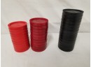 Giant Vintage Large 3 Inch Plastic Checkers