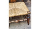 Antique Chippendale Rush Seat Chair Pegged Joints 1800's