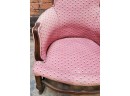 Very Nice Early Unique Upholstered Chair Needs Seat Cushion But In Wonderful Shape Overall