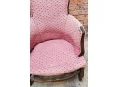 Very Nice Early Unique Upholstered Chair Needs Seat Cushion But In Wonderful Shape Overall