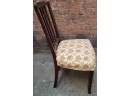 Nice Side Chair With Patriotic Upholstered Seat