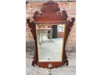 Early Mirror  With Candleholder Off The Front