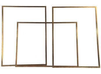 Three Gold Wood Frames