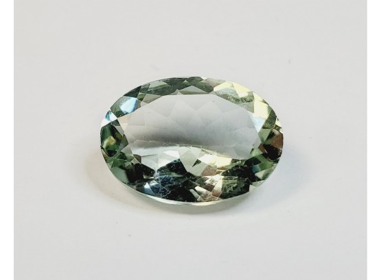 5 Carat ---14x10mm Oval Cut Prasiolite (Green Amethyst)  Loose Gemstone