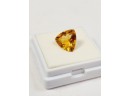 2.5 Carat-------10x10mm Trillian Cut CITRINE Loose Gemstone