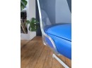 Set 4 70s  Lucite Backed Swivel Dining Chairs
