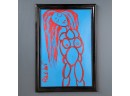 Listed Artist Thomas Pulgini Abstract Nude Oil Painting