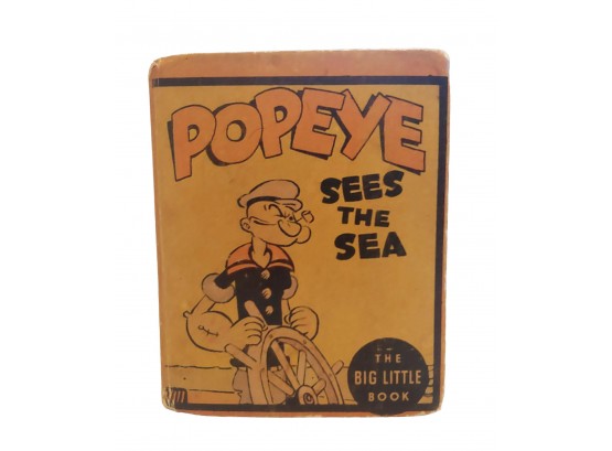 Rare 1936 Big Little Book Popeye Sees The Sea #1163