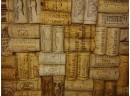 Very Unique Framed 23x23' Wine & Winery Cork Collection Wall Display