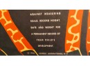 Very Rare 1946 Paper  Cerevin Nutritious Cereal Giraffe 41' Advertising Childs Growth Chart