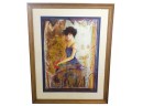 Janet Treby (English B1954) Hand Signed & Numbered Limited Ed Serigraph 'Blue Dress'