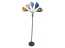 Modern 5 Light Multi Color Adjustable Gooseneck Floor Lamp