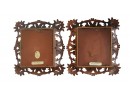 Pair Of Vintage Cameo Creations Miniature Portraits In Baroque Style Frames