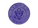 Vintage U.S House Of Representatives Cobalt Blue Glass Presentation Vase