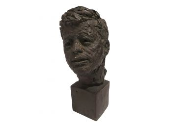 Vintage 1965 John F. Kennedy Bust Sculpture By Robert Berks ILGWU Miami Convention