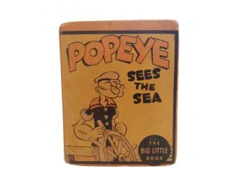 Rare 1936 Big Little Book Popeye Sees The Sea #1163