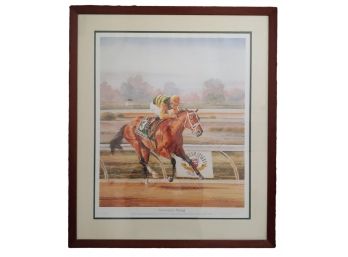 Michael Geraghty Hand Signed Artist Proof Lithograph Race Horse Serena's Song