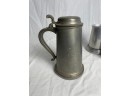 Pewter Steins And Wine Glass