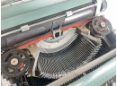 Olivetti Underwood Early Blue Typewriter