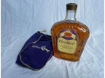Vintage Crown Royal Bottle