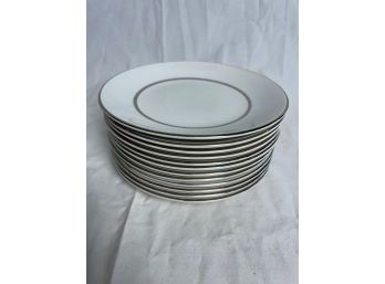 International Ironstone Silver Elegance 6in Plate Set
