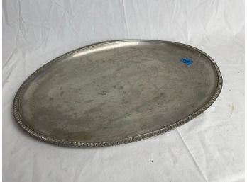 Oval Metal Platter