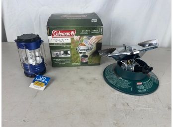 Coleman Perfect Flow Propane Stove And LED Lantern