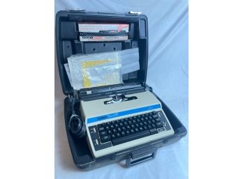 Brother Cassette Electric L10 Plus 3 Typewriter In Black Case