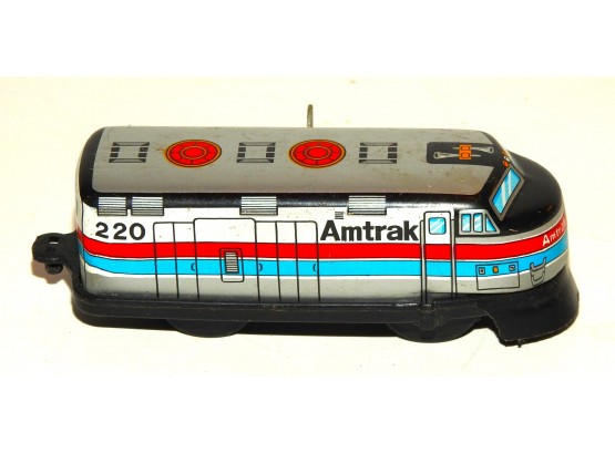 Wind Up Tin Litho Amtrak Train Toy
