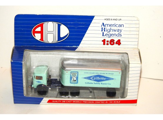 AHL In Box Gillette Safety Razors Diecast Delivery Truck