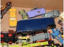 Box Lot Of Vintage Diecast Cars And Toys