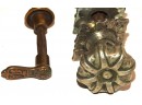 2 Unusual Door Knobs One Is Steel One Is Bronze Great For Repurposing
