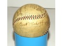 Signed 1929 New York Giants Team On A Spalding Horse Hide Cover Baseball  No. 1 In Case - NO SHIPPING