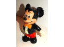1970s Walt Disney Mickey Mouse Plastic Rubber Bank