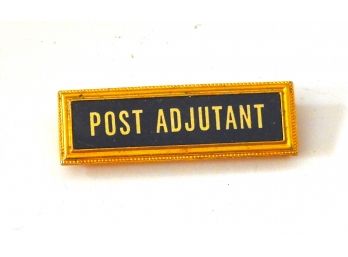 Old VFW Post Adjutant Pin