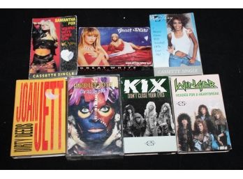 Lot Of 1980s Music Cassette Tapes - Singles And Album