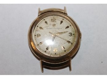 Estate Found 1950s Mens Girard Perregaux Gyromatic Watch With Unusual Shrouded Lugs - Not Running