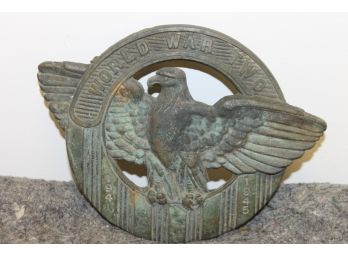 Old WWII Military Eagle Grave Marker
