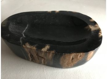 Petrified Wood Bowl , 7 LB 8 Oz, 9 Inch By 6 Inch,  6 1/2 Inch Thick