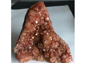 Citrin Crystal Geode , 4 LB , 8 Inch By 7 1/2 Inch