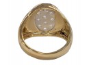 MEN'S 14K DIAMOND CLUSTER RING MADE WITH 14K WHITE & YELLOW GOLD ALMOST 1CT TOTAL WEIGHT