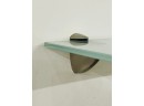 Floating Opaque Wave Glass Shelves- A Pair  (2 Of 3)