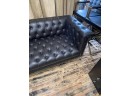 Chic Home Winston Faux Leather Button Tufted Sofa With Nailhead Trim And Y- Shaped Legs  ( Retail $1,857 )