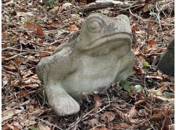 Cute Cast Cement Garden Frog