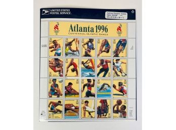 NEW SEALED Atlanta 1996 Centennial Olympic Games - Stamp Sheet - 32 Cent Stamps