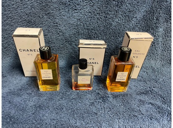 Sold at Auction: 5 CHANEL NO. 5 BOTTLES