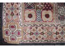 Amazing Colorful Indian Antique Handtufted Wool Rug
