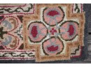 Amazing Colorful Indian Antique Handtufted Wool Rug