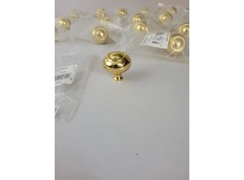 1 1/4' Brass Cabinet Knob Polished Brass Finish (code 41579)